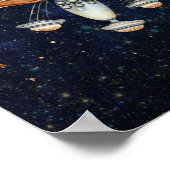 誕生日パーティー最初ののまわりに旅行ザサンウェルカム ポスター (角)