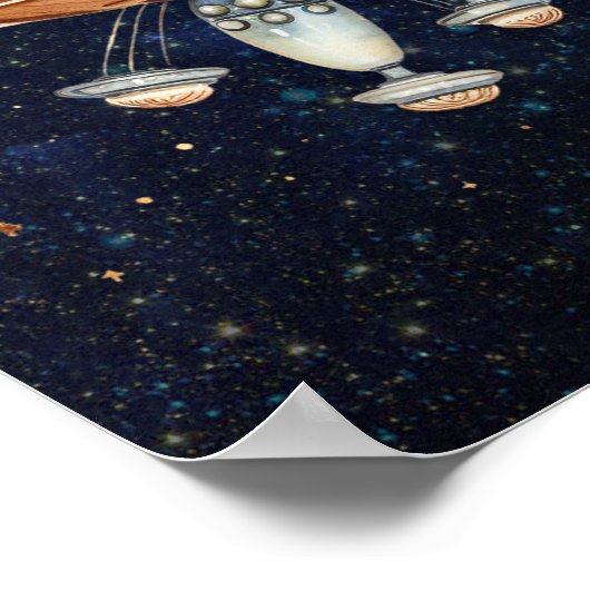 誕生日パーティー最初ののまわりに旅行ザサンウェルカム ポスター (角)