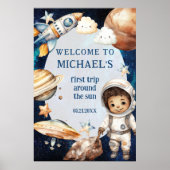 誕生日パーティー最初ののまわりに旅行ザサンウェルカム ポスター (正面)