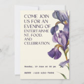 誕生日パーティー機能 招待状 (裏面)