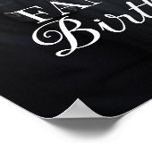 誕生日パーティー歓迎の写真のサイン ポスター (角)