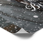 誕生日パーティー歓迎の写真のサイン ポスター (角)