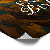 誕生日パーティー歓迎の写真のサイン ポスター (角)