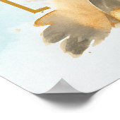 誕生日パーティー歓迎の花付き看板 ポスター (角)