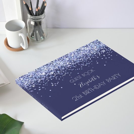 誕生日パーティー海軍の青い名前 ゲストブック