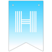 誕生日パーティー準備クジラ バンティングフラッグ (第2の旗)