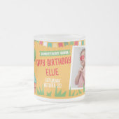 誕生日パーティー用のかわいいマグカップ フロストグラスマグカップ (中央)