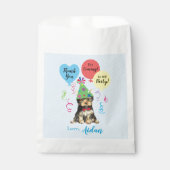 誕生日パーティー用バルーンヨークシャーテリア フェイバーバッグ (正面)