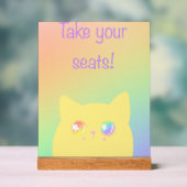 誕生日パーティー用Caticornアクリルサイン アクリルサイン (ニュートラル)