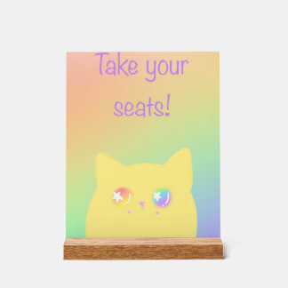 誕生日パーティー用Caticornアクリルサイン アクリルサイン