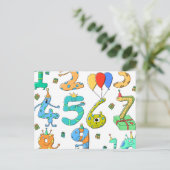 誕生日パーティー番号 ポストカード (スタンド正面)
