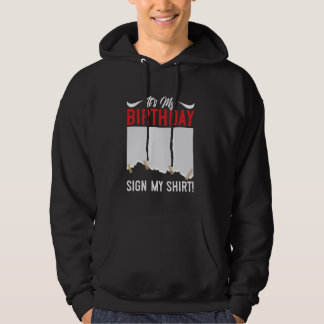 誕生日パーティー私の誕生日Sign my Shirt Gues パーカ