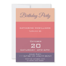 誕生日パーティー秋色ストライプの – 