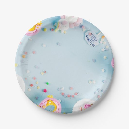 誕生日パーティー紙プレート🍽 ペーパープレート (正面)