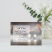 誕生日パーティー葉書で夜のドライブ ポストカード (スタンド正面)