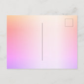 誕生日パーティー虹のグリッターピンク日付を保存 ポストカード (裏面)