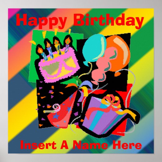 誕生日パーティー誕生日ポスター ポスター (正面)