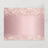 誕生日パーティー赤面ピンクの予算の日付を保存 チラシ (裏面)