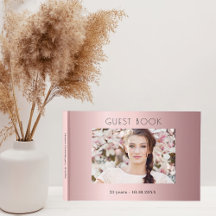 誕生日パーティー赤面ピンクの写真コラージュ