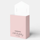 誕生日パーティー赤面ピンクサンキューネーム フェイバーボックス (オープン)