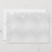 誕生日パーティー銀のフローラは日付を保存 セーブザデート (裏面)