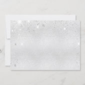 誕生日パーティー銀のフローラは日付を保存 セーブザデート (裏面)