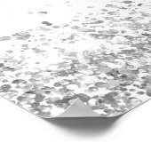 誕生日パーティー銀写真ダイヤモンドへようこそ ポスター (角)