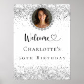 誕生日パーティー銀写真ダイヤモンドへようこそ ポスター (正面)