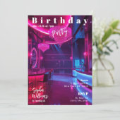 誕生日パーティー雑誌の表紙 招待状 (スタンド正面)