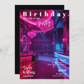 誕生日パーティー雑誌の表紙 招待状 (正面/裏面)