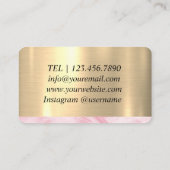 誕生日パーティー風船ギフトハート 名刺 (裏面)