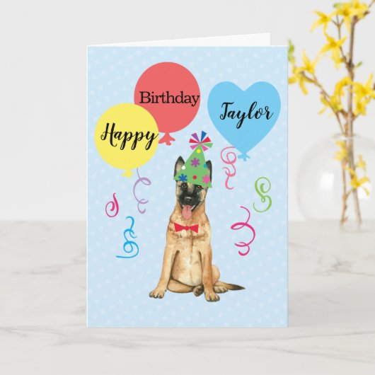 誕生日パーティー風船マリノワ カード (黄色い花)