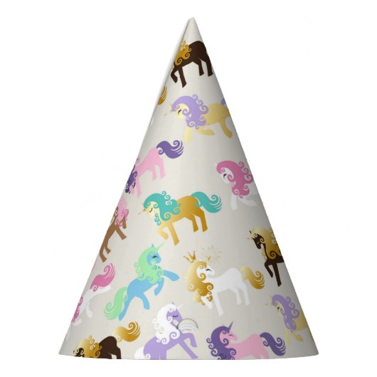 誕生日パーティー魔法のユニコーン パーティーハット (左)