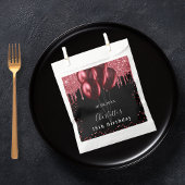 誕生日パーティー黒い赤いグリッターバルーン フェイバーバッグ