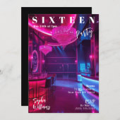 誕生日パーティー16誌カバー 招待状 (正面/裏面)