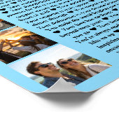 誕生日パーティー30私たちがあなたを愛する理由写真 ポスター (角)