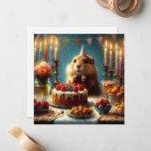 誕生日パーティー4 ノートカード (正面/裏面インサイチュ)