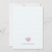 誕生日パーティー |おもしろい森林動物 招待状 (裏面)