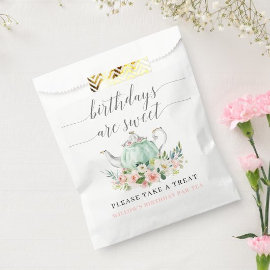 誕生日パーティー お茶会 誕生日は甘い フェイバーバッグ (封をした状態)