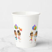 誕生日パーティー(アフリカ系アメリカ人) 紙コップ (左)