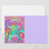 誕生日パーティー アート 便箋 (正面/裏面)
