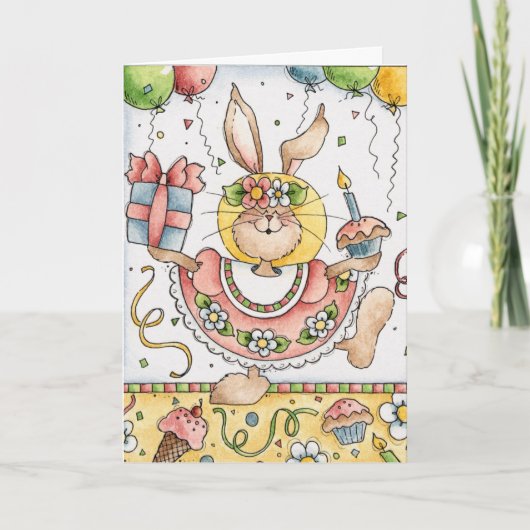 誕生日パーティー – グリーティングカード (正面)