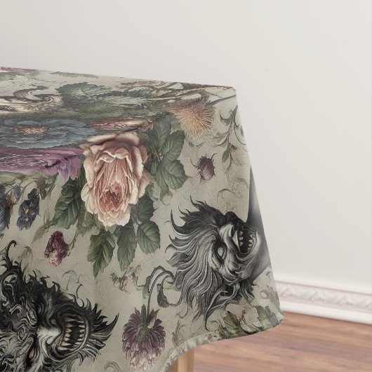 誕生日パーティー – ゴシック様式の大パターン テーブルクロス (インサイチュ)