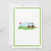 誕生日パーティー ゴルフ どんな年齢でも 50歳 60歳 誕生日招待状 招待状 (裏面)