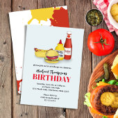 誕生日パーティー サマー BBQ オーダーメイド 招待状