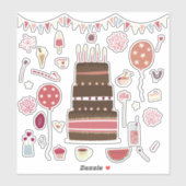 誕生日パーティー シール (シート)