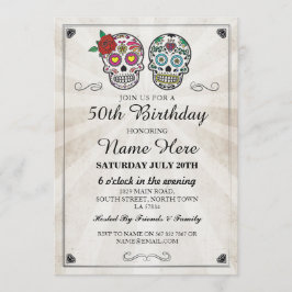 誕生日パーティー スカル 招待 ハロウィン 招待状