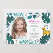 誕生日パーティー | トラのジャングル | 招待状 (正面)