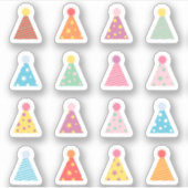 誕生日パーティー ハット 誕生日リマインダー ブジョープランナー シール (正面)