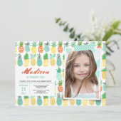 誕生日パーティー | パイナップル果実 | 招待状 (スタンド正面)